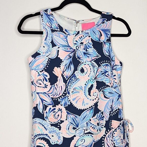 Lilly Pulitzer Donna Romper High Tide Navy Holy Flockamole Shift Dress - Picture 5 of 13